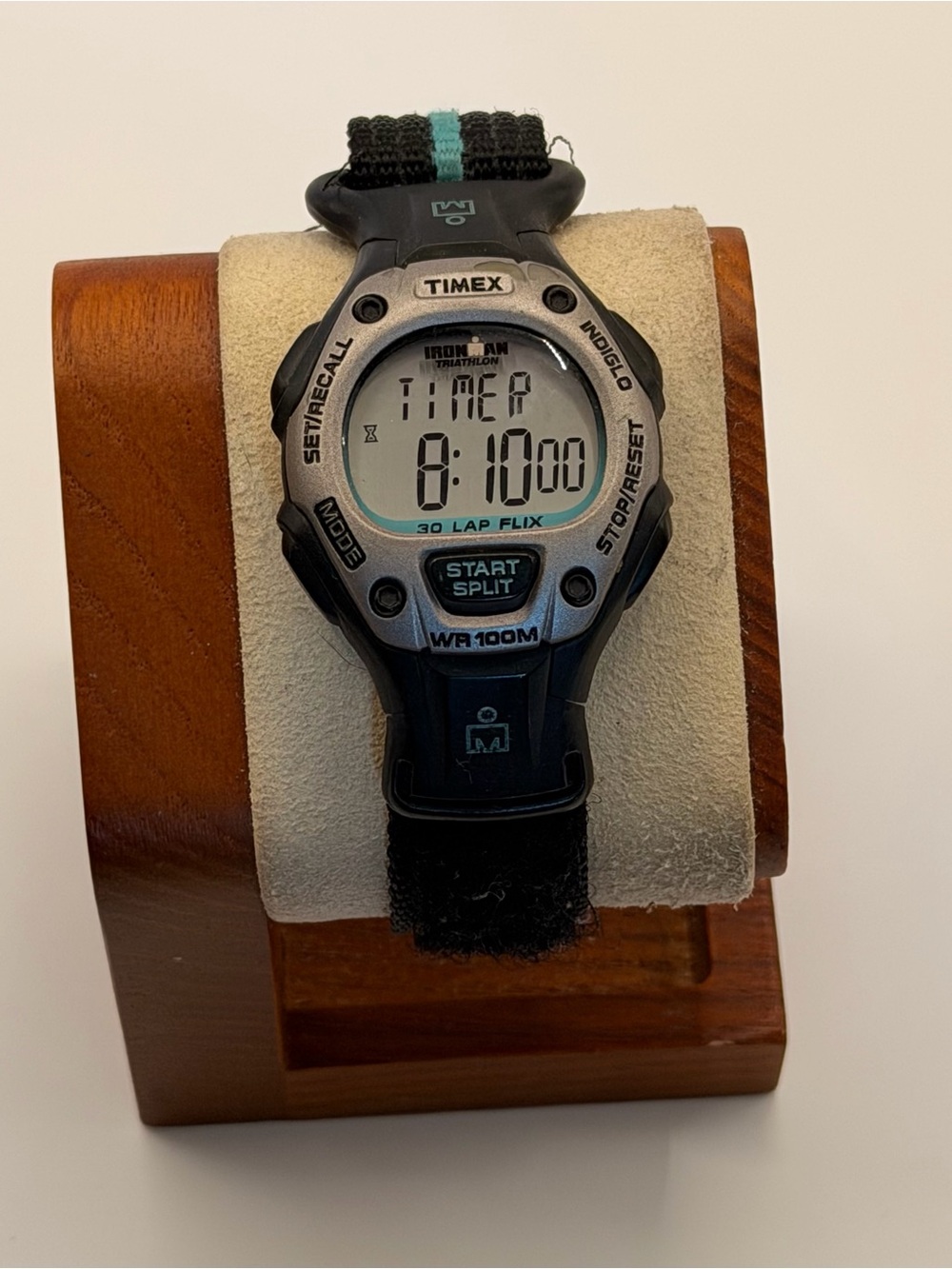 TIMEX Ironman Fast-Wrap Women’s 35mm Digital Watch Light Blue/Silver